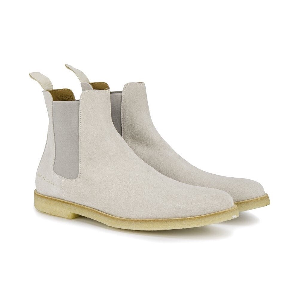 Common Projects Chelsea Boots in Gray Suede US9
